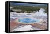 Grand Prismatic Geyser, Midway Geyser Basin, Yellowstone NP, WYoming-Howie Garber-Framed Stretched Canvas