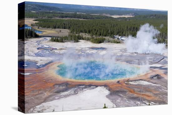 Grand Prismatic Geyser, Midway Geyser Basin, Yellowstone NP, WYoming-Howie Garber-Stretched Canvas