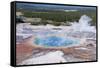 Grand Prismatic Geyser, Midway Geyser Basin, Yellowstone NP, WYoming-Howie Garber-Framed Stretched Canvas