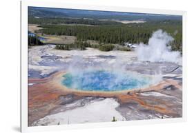 Grand Prismatic Geyser, Midway Geyser Basin, Yellowstone NP, WYoming-Howie Garber-Framed Photographic Print