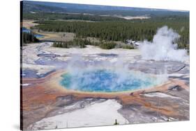 Grand Prismatic Geyser, Midway Geyser Basin, Yellowstone NP, WYoming-Howie Garber-Stretched Canvas