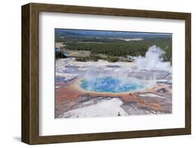 Grand Prismatic Geyser, Midway Geyser Basin, Yellowstone NP, WYoming-Howie Garber-Framed Photographic Print