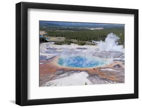 Grand Prismatic Geyser, Midway Geyser Basin, Yellowstone NP, WYoming-Howie Garber-Framed Photographic Print