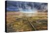 Grand Prismatic Glow, Yellowstone Wyoming-Vincent James-Stretched Canvas