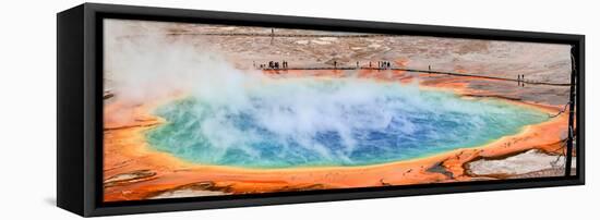 Grand Prismatic Spring in Yellowstone-Steve Byland-Framed Stretched Canvas