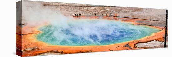 Grand Prismatic Spring in Yellowstone-Steve Byland-Stretched Canvas