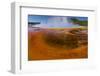 Grand Prismatic Spring, Middle Geyser Basin, Yellowstone National Park, Wyoming, USA-Panoramic Images-Framed Photographic Print