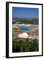 Grand Prismatic Spring, Midway Geyser Basin, Yellowstone Nat'l Park, UNESCO Site, Wyoming, USA-Peter Barritt-Framed Photographic Print