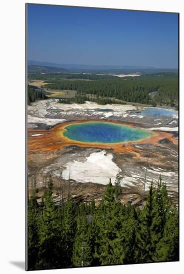 Grand Prismatic Spring, Midway Geyser Basin, Yellowstone Nat'l Park, UNESCO Site, Wyoming, USA-Peter Barritt-Mounted Photographic Print