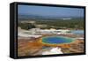 Grand Prismatic Spring, Midway Geyser Basin, Yellowstone Nat'l Park, UNESCO Site, Wyoming, USA-Peter Barritt-Framed Stretched Canvas
