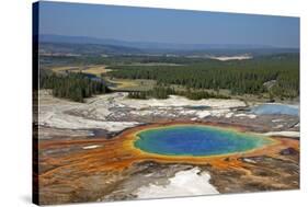 Grand Prismatic Spring, Midway Geyser Basin, Yellowstone Nat'l Park, UNESCO Site, Wyoming, USA-Peter Barritt-Stretched Canvas