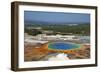 Grand Prismatic Spring, Midway Geyser Basin, Yellowstone Nat'l Park, UNESCO Site, Wyoming, USA-Peter Barritt-Framed Photographic Print