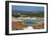 Grand Prismatic Spring, Midway Geyser Basin, Yellowstone Nat'l Park, UNESCO Site, Wyoming, USA-Peter Barritt-Framed Photographic Print