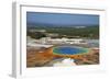 Grand Prismatic Spring, Midway Geyser Basin, Yellowstone Nat'l Park, UNESCO Site, Wyoming, USA-Peter Barritt-Framed Photographic Print