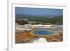 Grand Prismatic Spring, Midway Geyser Basin, Yellowstone Nat'l Park, UNESCO Site, Wyoming, USA-Peter Barritt-Framed Photographic Print