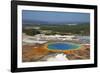 Grand Prismatic Spring, Midway Geyser Basin, Yellowstone Nat'l Park, UNESCO Site, Wyoming, USA-Peter Barritt-Framed Photographic Print