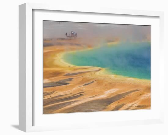 Grand Prismatic Spring, Midway Geyser Basin, Yellowstone National Park, Wyoming, USA-Neale Clarke-Framed Photographic Print