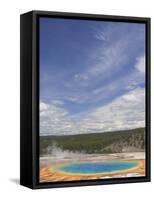Grand Prismatic Spring, Midway Geyser Basin, Yellowstone National Park, Wyoming, USA-Neale Clarke-Framed Stretched Canvas
