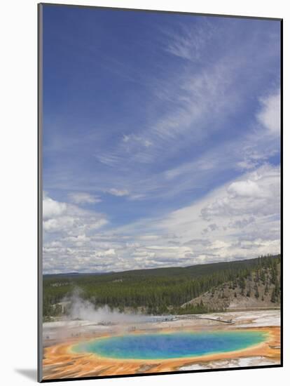 Grand Prismatic Spring, Midway Geyser Basin, Yellowstone National Park, Wyoming, USA-Neale Clarke-Mounted Photographic Print