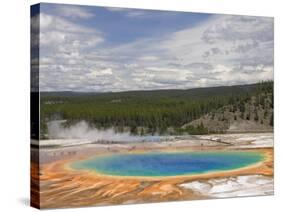 Grand Prismatic Spring, Midway Geyser Basin, Yellowstone National Park, Wyoming, USA-Neale Clarke-Stretched Canvas