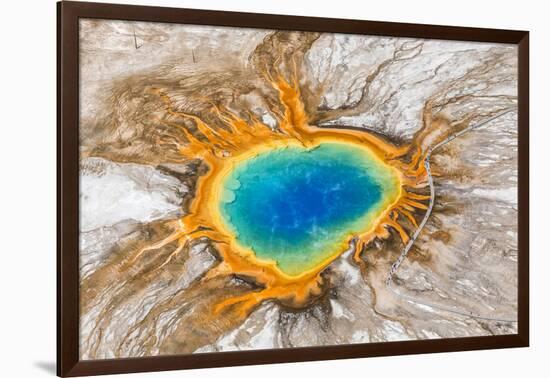 Grand Prismatic Spring, Midway Geyser Basin, Yellowstone National Park, Wyoming, Usa-Peter Adams-Framed Photographic Print