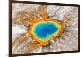 Grand Prismatic Spring, Midway Geyser Basin, Yellowstone National Park, Wyoming, Usa-Peter Adams-Framed Photographic Print