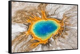 Grand Prismatic Spring, Midway Geyser Basin, Yellowstone National Park, Wyoming, Usa-Peter Adams-Framed Stretched Canvas