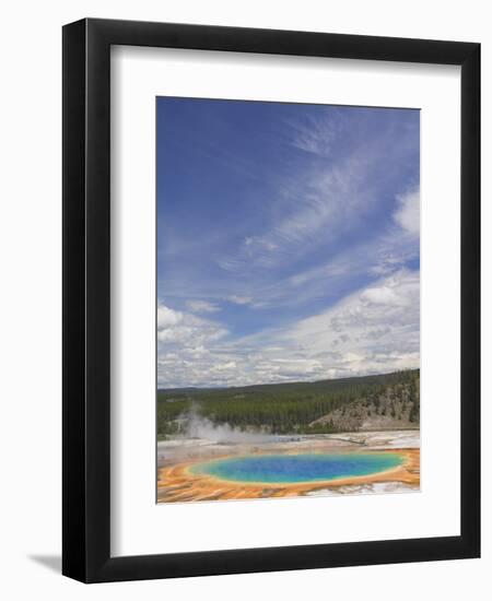 Grand Prismatic Spring, Midway Geyser Basin, Yellowstone National Park, Wyoming, USA-Neale Clarke-Framed Premium Photographic Print