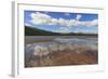 Grand Prismatic Spring Reflections with Twin Buttes, Midway Geyser Basin, Yellowstone National Park-Eleanor Scriven-Framed Photographic Print