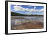 Grand Prismatic Spring Reflections with Twin Buttes, Midway Geyser Basin, Yellowstone National Park-Eleanor Scriven-Framed Photographic Print