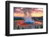 Grand Prismatic Spring Sunrise, Yellowstone National Park, WY-XIN WANG-Framed Photographic Print