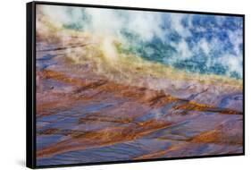 Grand Prismatic Spring, Yellowstone National Park, Wyoming, USA.-Russ Bishop-Framed Stretched Canvas