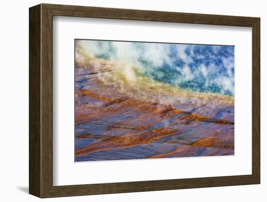 Grand Prismatic Spring, Yellowstone National Park, Wyoming, USA.-Russ Bishop-Framed Photographic Print