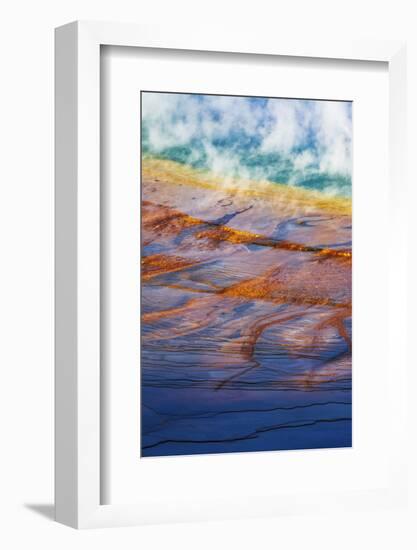 Grand Prismatic Spring, Yellowstone National Park, Wyoming, USA.-Russ Bishop-Framed Photographic Print