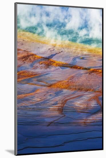 Grand Prismatic Spring, Yellowstone National Park, Wyoming, USA.-Russ Bishop-Mounted Photographic Print