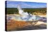 Grand Prismatic Spring, Yellowstone National Park, Wyoming, USA.-Russ Bishop-Stretched Canvas