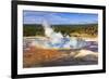 Grand Prismatic Spring, Yellowstone National Park, Wyoming, USA.-Russ Bishop-Framed Photographic Print