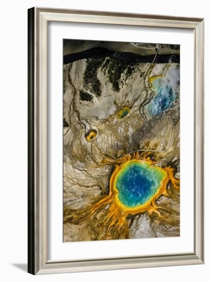 Grand Prismatic Spring, Yellowstone NP, Wyoming, USA-Jerry Ginsberg-Framed Photographic Print