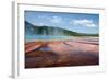 Grand Prismatic Spring-nero-Framed Photographic Print