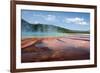 Grand Prismatic Spring-nero-Framed Photographic Print