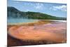 Grand Prismatic Spring-nero-Mounted Photographic Print