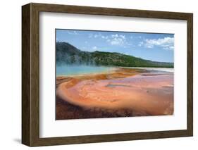 Grand Prismatic Spring-nero-Framed Photographic Print