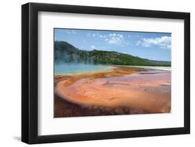 Grand Prismatic Spring-nero-Framed Photographic Print