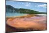 Grand Prismatic Spring-nero-Mounted Photographic Print