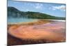 Grand Prismatic Spring-nero-Mounted Photographic Print