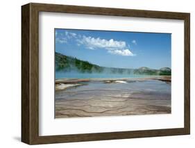 Grand Prismatic Spring-nero-Framed Photographic Print