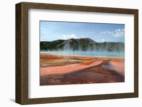 Grand Prismatic Spring-nero-Framed Photographic Print