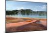 Grand Prismatic Spring-nero-Mounted Photographic Print