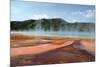 Grand Prismatic Spring-nero-Mounted Photographic Print