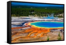 Grand Prismatic Spring-tiny-al-Framed Stretched Canvas